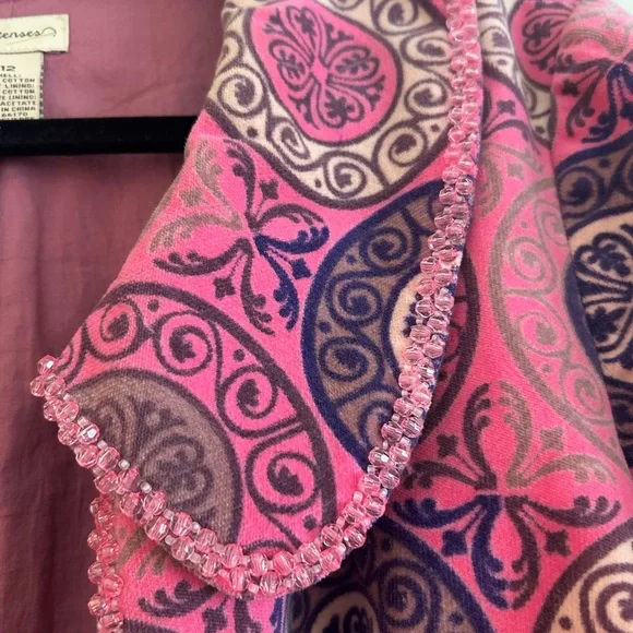 Anthropologie pink beaded jacket - Picture 4 of 4